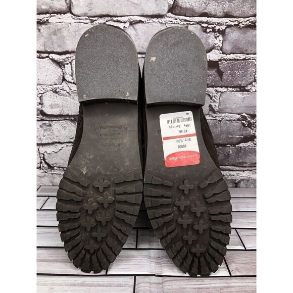 Blondo Brown Suede Leather Waterproof Ankle Lace Up Side Zip Boots Women Sz 10M - Picture 14 of 16